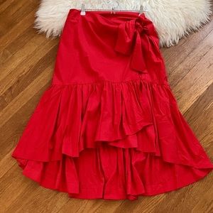 NWOT Banana Republic Flamenco Ruffle Wrap Skirt - size 4